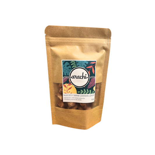 Nueces y maní caramelizado - Arachi Peanuts 100g